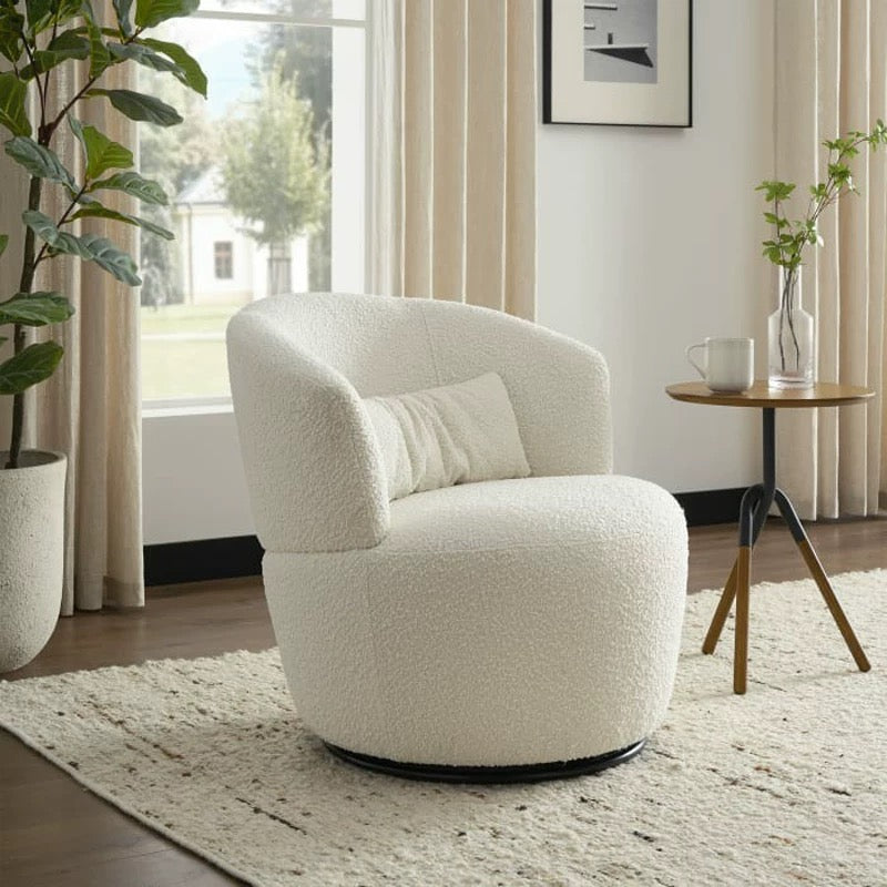 Velvet Fabric Swivel Chair