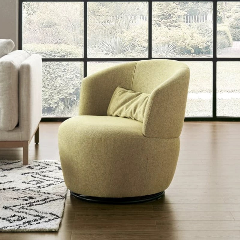 Velvet Fabric Swivel Chair