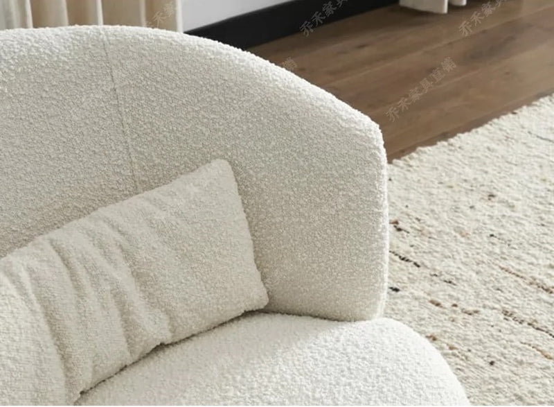 Velvet Fabric Swivel Chair